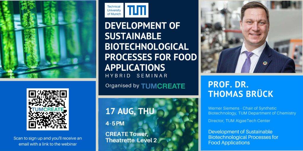 [Banner] TUMCREATE Prof Dr Thomas Brück - 17 Aug 2023
