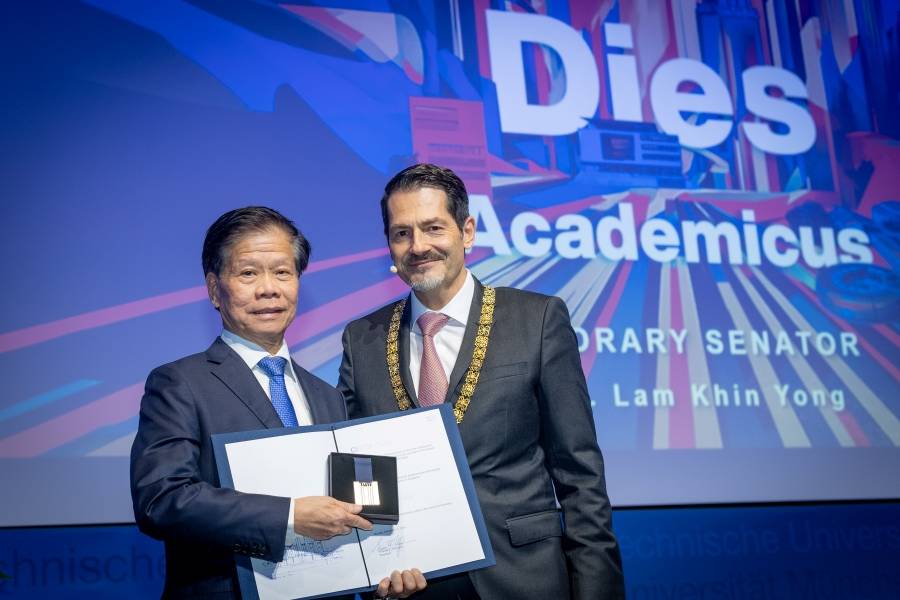 Prof. Lam Khin Yong Co-Chairman of TUMCREATE Governing Board appointed Honorary Senator of TUM
