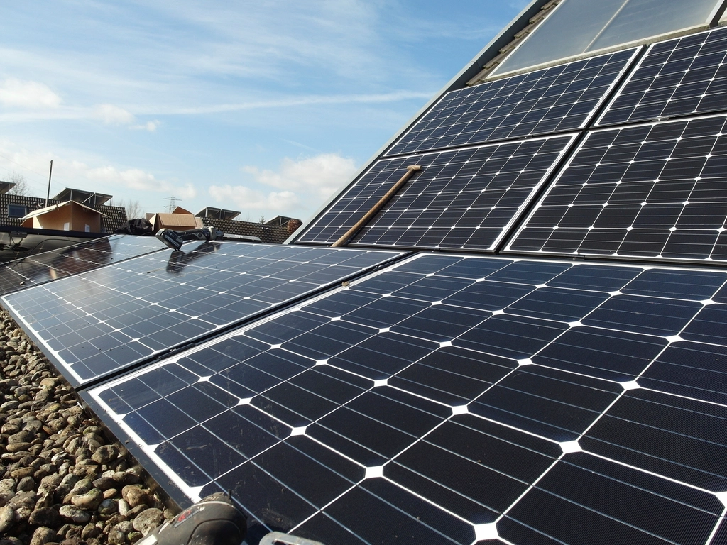 Solar panels representing emerging decarbonisation technologies