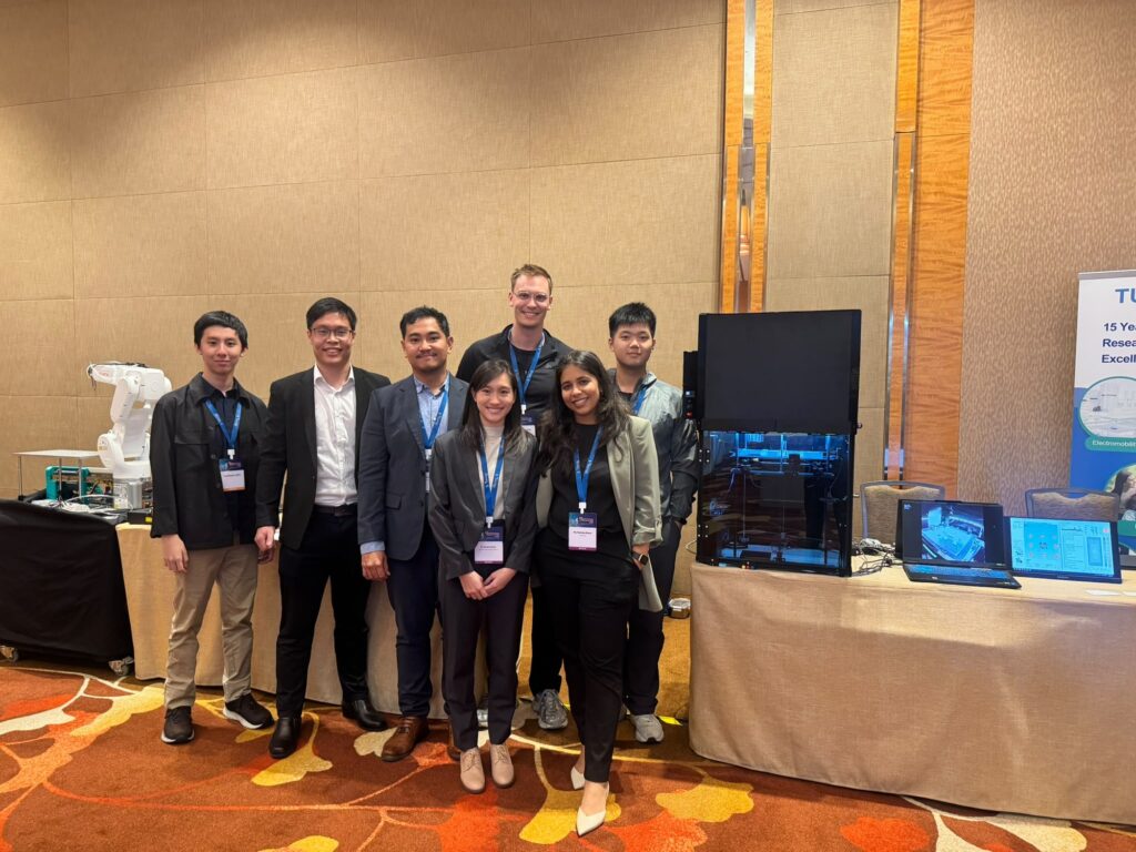 TUMCREATE and NTU Proteins4Singapore researchers at the FutureAM 2026 exhibition booth